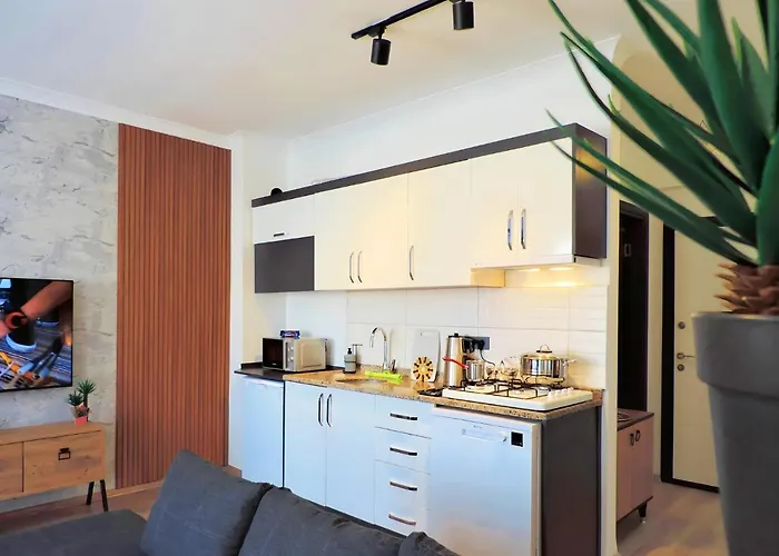 דירה Chic Flat 10 Min To Lara Beach In אנטליה